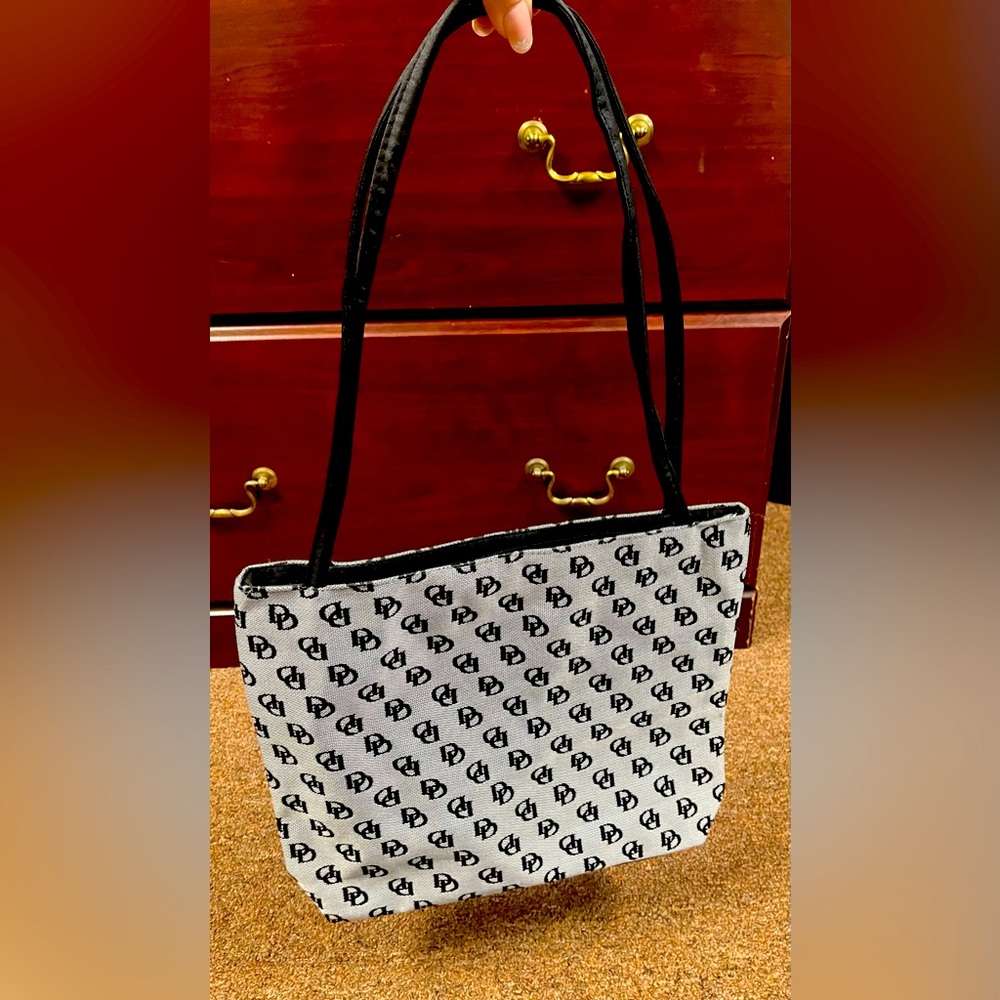Stylish Black and White Tote Bag